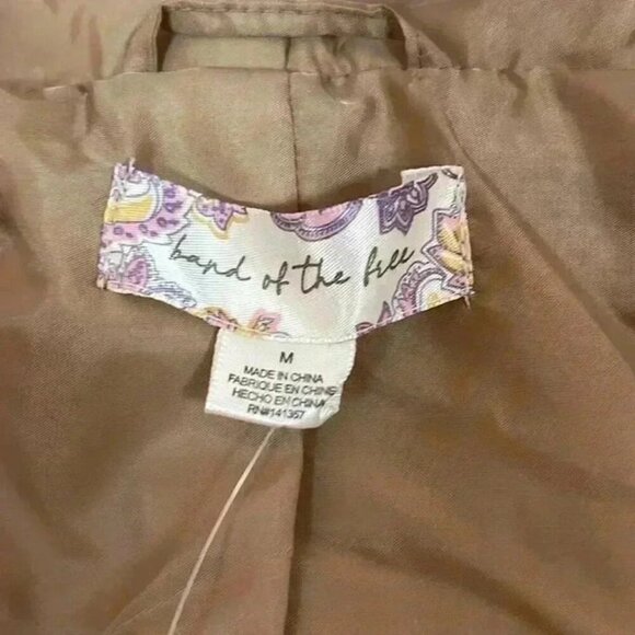 BAND OF THE FREE FAUX FUR HOODED‎ JACKET BUTTERSCOTCH NWT SIZE M - Picture 4 of 9